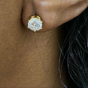 2 carat T.W. CZ Stud Earrings Clear Shine